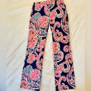 Lilly Pulitzer Georgia May Palazzo Pant Bright Navy Pop Up For The Halibut XS